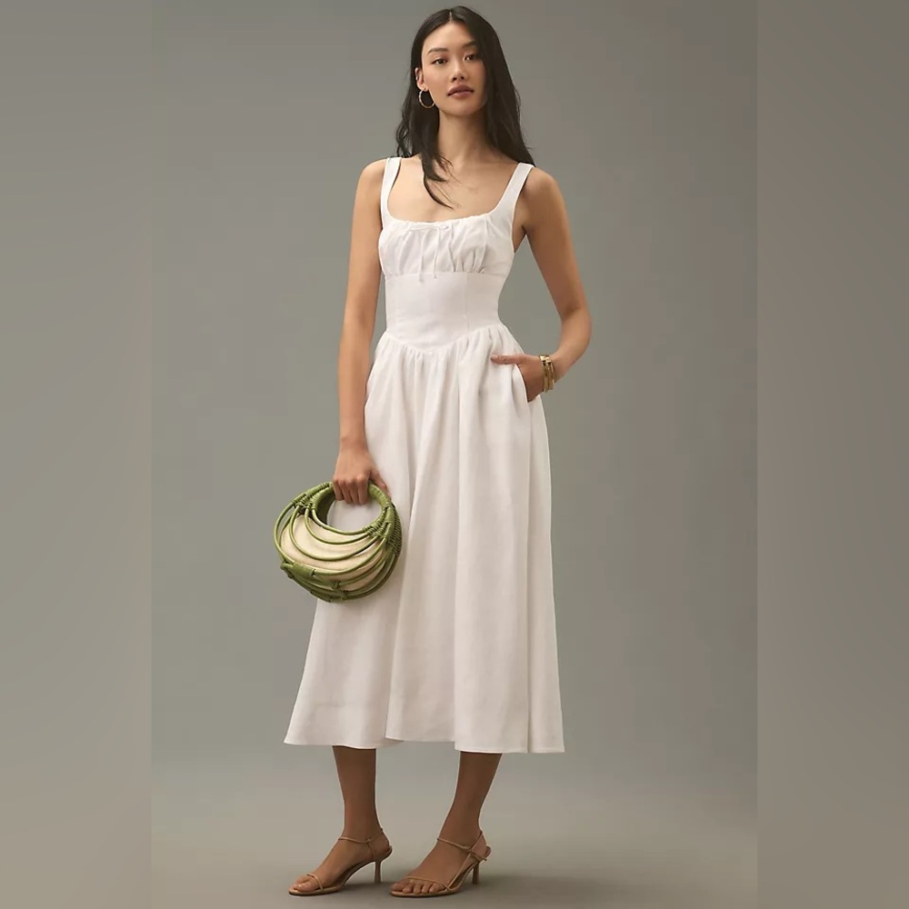 Reformation Balia Dress white size 2 NWOT